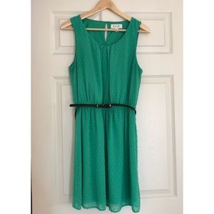 ELLE green cocktail dress with belt